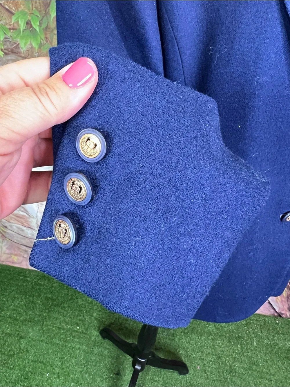 VINTAGE PENDLETON Navy Wool Two-Button Heritage Classic Preppy Blazer, 12P